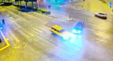 Kahramanmaraş’ta trafik kazası kamerada