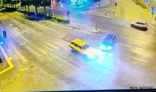 Kahramanmaraş’ta trafik kazası kamerada