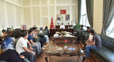 Başkan Okumuş;Her alanda desteğimizi esirgemediğimiz gençlerimiz,