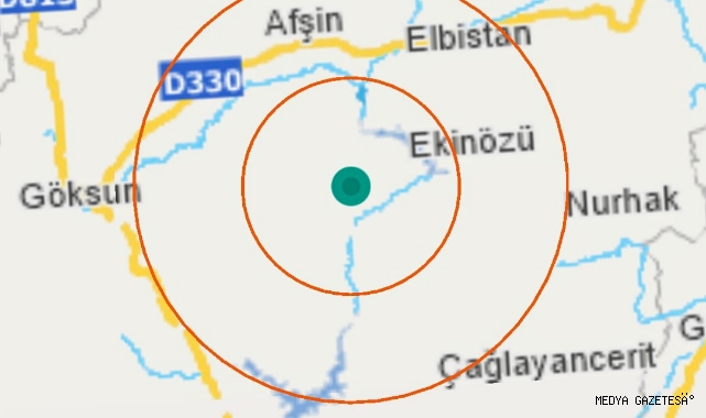 -Ekinözü’nde 2.3 şiddetinde deprem
