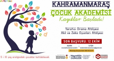 Kahramanmaraş Çocuk Akademisi Minikleri Bekliyor!