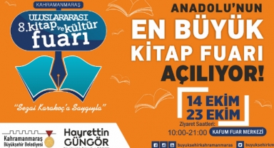 Kahramanmaraş Uluslararası 8. Kitap ve Kültür Fuarı 14 Ekim’de Başlıyor!