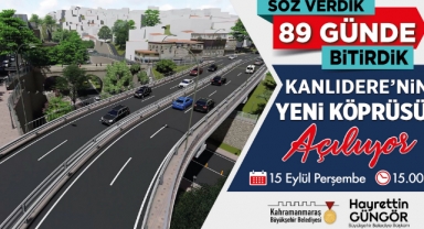 Kanlıdere’nin Yeni Köprüsü Hizmete Alınıyor