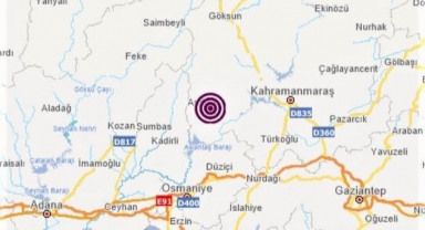 Andırın’da 3.8 şiddetinde deprem
