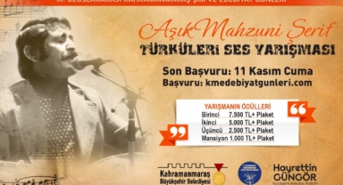 Âşık Mahzuni Şerif Türküleri Ses Yarışması’nda Başvurular Başladı!