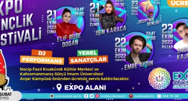 EXPO 2023 Gençlik Festivali, Işın Karaca ve Elif Buse Doğan konserleriyle başlıyor