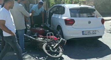 -Kahramanmaraş’ta motosiklet ile otomobil çarpıştı: 1 yaralı