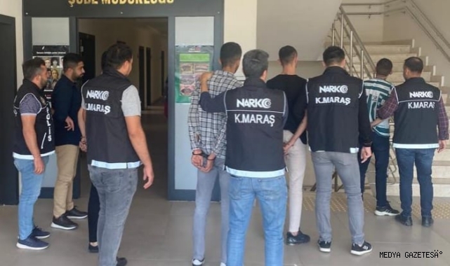 Kahramanmaraş’ta uyuşturucudan 5 kişi tutuklandı