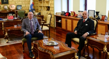 Milli Eğitim Eski Bakanı ve YÖK Eski Başkanı Prof. Dr. Mehmet Sağlam, Rektör Yasım’ı Ziyaret Etti