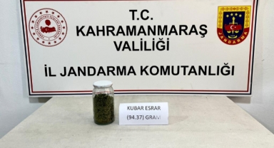 Afşin’de şüphe üzerine durduruldu üzerinden uyuşturucu çıktı