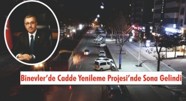 Binevler’de Cadde Yenileme Projesi’nde Sona Gelindi