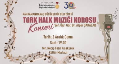 Büyükşehir’in Türk Halk Müziği Korosu Sahne Alacak