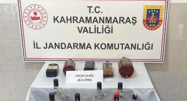 Afşin’de kaçak alkol ele geçirildi