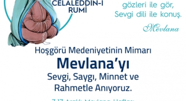 Başkan Mahçiçek’ten Hazreti Mevlana’nın 749’ncı vuslat yıl dönümü mesajı