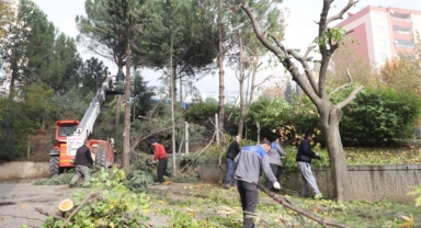 DULKADİROĞLU’NDA PARK VE BAHÇELER KIŞA HAZIRLANIYOR