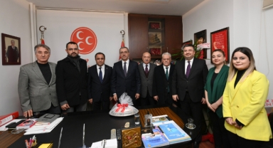 Başkan Güngör’den MHP İl Başkanı Demiröz’e Hayırlı Olsun Ziyareti