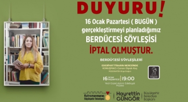 Canan Olpak Koç Söyleşisi İleri Bir Tarihe Ertelendi