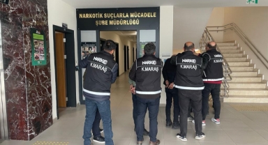 Kahramanmaraş’ta uyuşturucu taciri 3 kişi tutuklandı