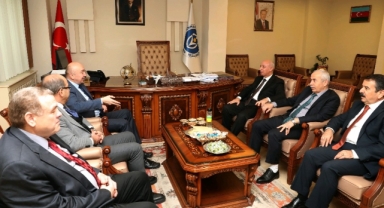 KSÜ REKTÖRÜ PROF. DR. ALPTEKİN YASIM’DAN ÜNİVERSİTEMİZ REKTÖRÜ İSMAİL BAKAN’A “HAYIRLI OLSUN” ZİYARETİ