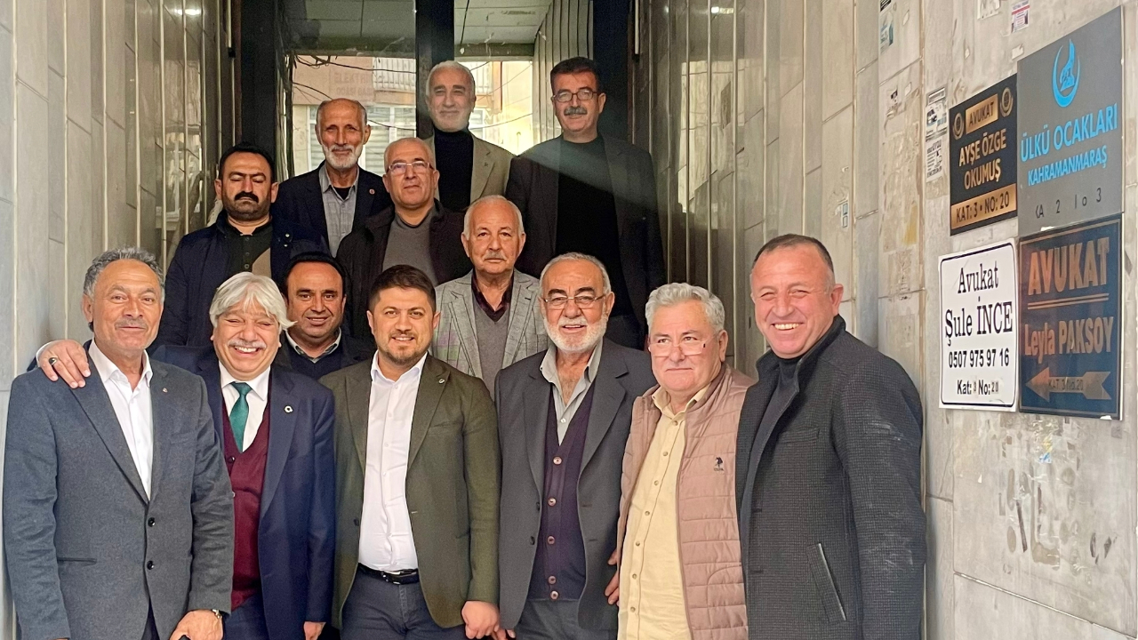 MHP Dulkadiroğlu İlçe Başkanı Emrah Satıcı ve Dulkadiroğlu Muhtarlarından Vahit Demiröz'e Hayırlı Olsun Ziyareti