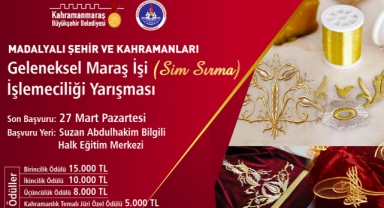 Büyükşehir’den Geleneksel Maraş İşi İşlemeciliği Yarışması