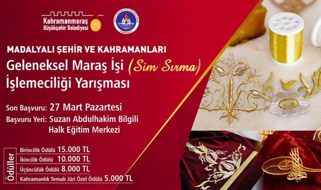 Büyükşehir’den Geleneksel Maraş İşi İşlemeciliği Yarışması
