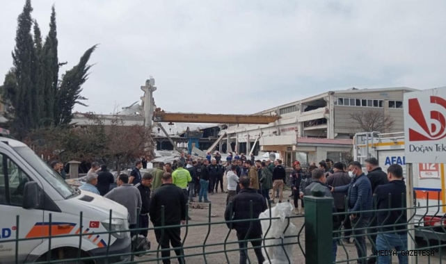 Kahramanmaraş’ta metal fabrikası çöktü: 1 ölü 7 yaralı