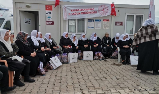 Başkan Sayan Kahramanmaraş’ta, depremzede kadınların Dünya Kadınlar Günü'nü kutladı