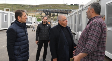 Depremzedeler, EXPO 2023 alanına kurulan konteyner kente yerleşmeye başladı