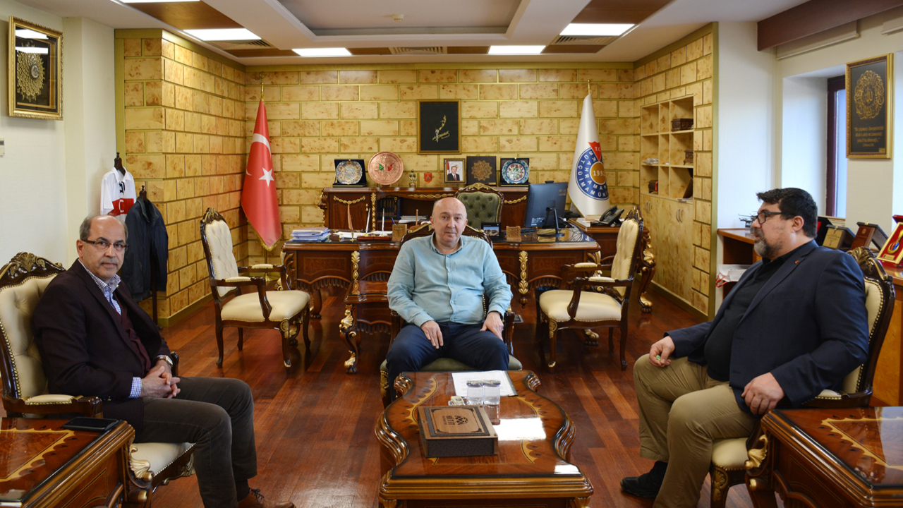 Dışişleri Bakanlığı Merkez Büyükelçisi Korkut Tufan, KSÜ Rektörü Prof. Dr. Alptekin Yasım’ı Ziyaret Etti
