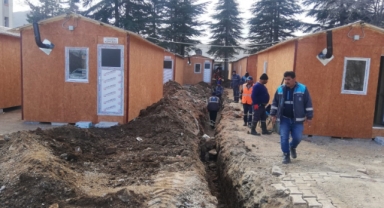Geçici Barınma Alanlarının Altyapısı Büyükşehir’den