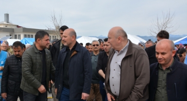 İçişleri Bakanı Süleyman Soylu Kahramanmaraş Sütçü İmam Üniversitesindeki (KSÜ) Depremzedeleri Ziyaret Etti