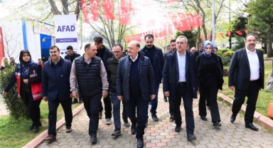 Başkan Güngör, Bakan Bilgin ile Saha Ziyareti Gerçekleştirdi