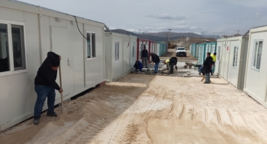 Büyükşehir, Göksun Konteyner Kentte Alt ve Üstyapı Çalışmalarını Sürdürüyor