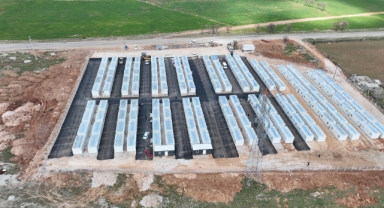 Büyükşehir Nurhak’ta Konteyner Kentin Alt ve Üstyapısını Tamamlıyor
