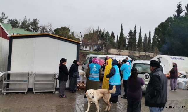 Diyanet Vakfı'ndan kırsal köylerdeki depremzedelere insani yardım