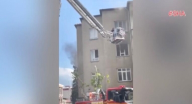 Kahramanmaraş’ta apartmanda yangın paniği