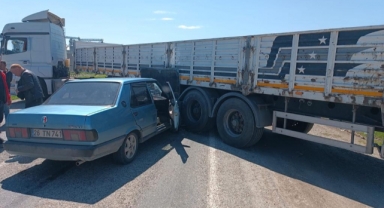 Kahramanmaraş’ta otomobil ile tır çarpıştı: 1 yaralı