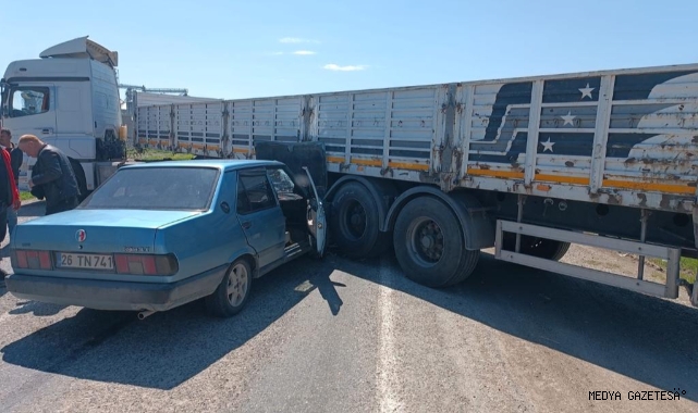 Kahramanmaraş’ta otomobil ile tır çarpıştı: 1 yaralı