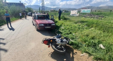 Afşin’de otomobil ile motosiklet çarpıştı: 2 yaralı