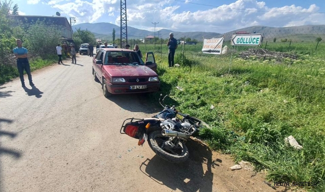 Afşin’de otomobil ile motosiklet çarpıştı: 2 yaralı