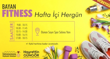 Büyükşehir’den Kadınlara Fitness ve Plates Eğitimi