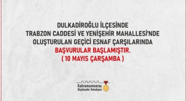 Geçici Çarşılarda Başvurular Başladı!