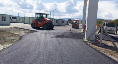 Göksun Konteyner Kent’te Asfalt ve Parke Tamamlanıyor