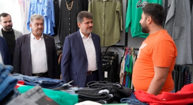 Hem teşekkür ziyareti yaptı, hem destek istedi