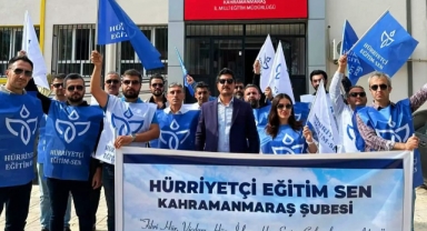 Hürriyetçi Eğitim-Sen’den maaş eylemi