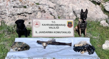 Kayalıklara gizlenmiş roketatar bulundu