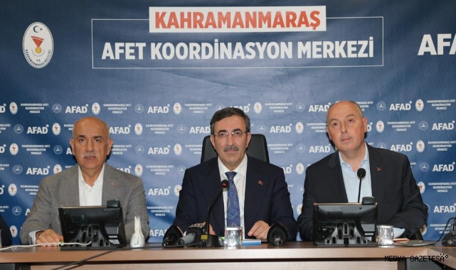 Cumhurbaşkanı Yardımcısı Cevdet Yılmaz: “Asrın felaketine Asrın dayanışmasıyla cevap vereceğiz”