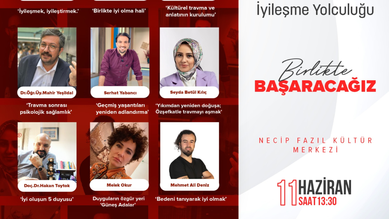 İyileşmenin Yolculuğunu Usta İsimler Anlatacak