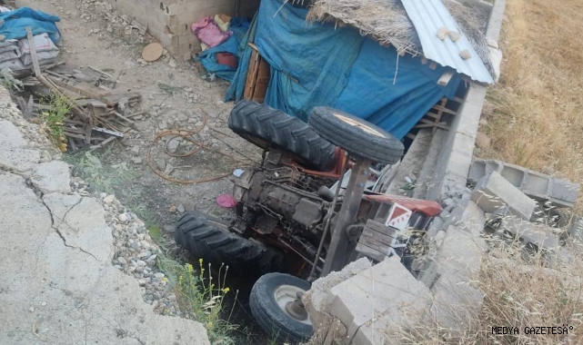 Kahramanmaraş’ta traktör takla attı: 4 yaralı
